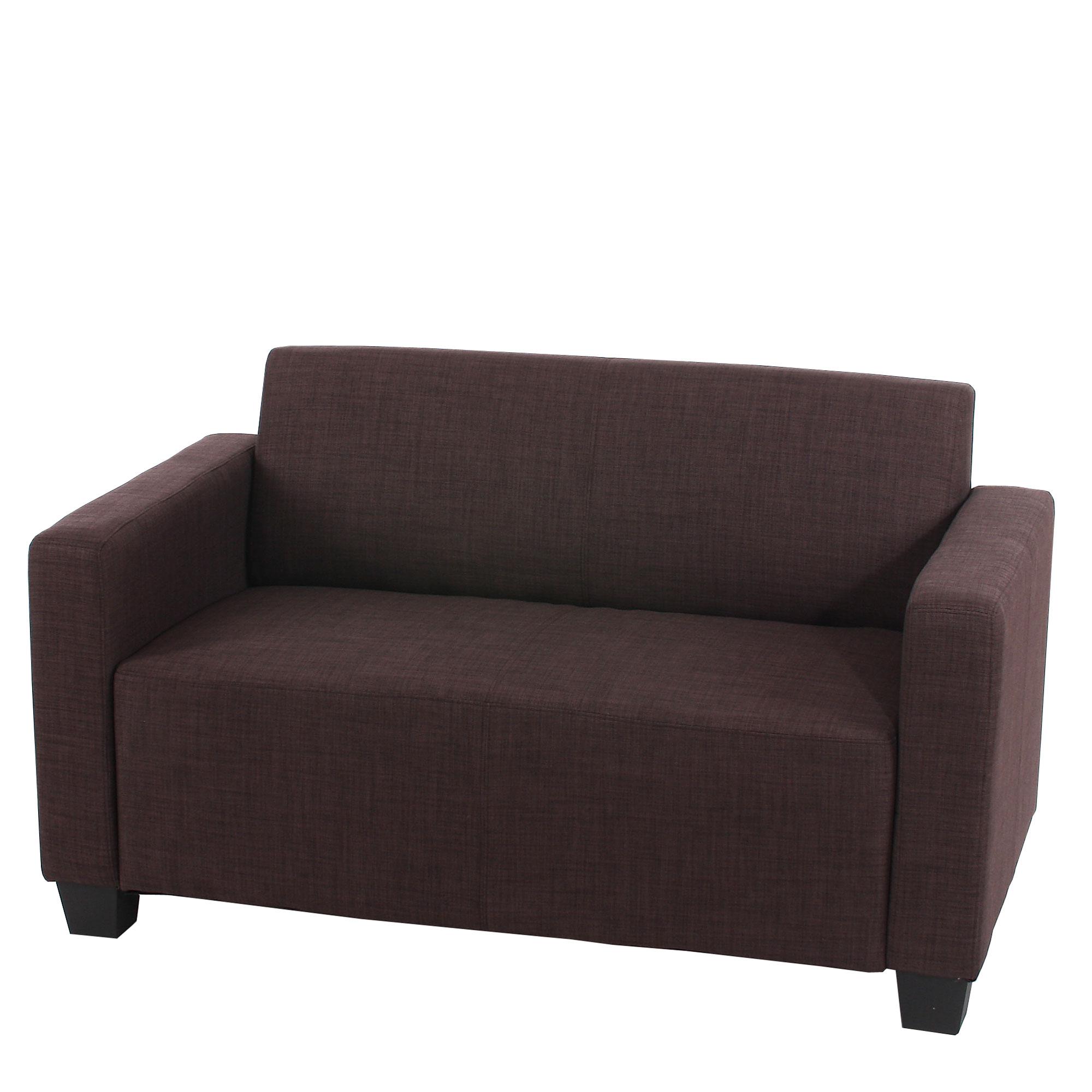 Sessel LYON, 2 Sitzer, elegantes Design, sehr bequem, Leder, Farbe Braun