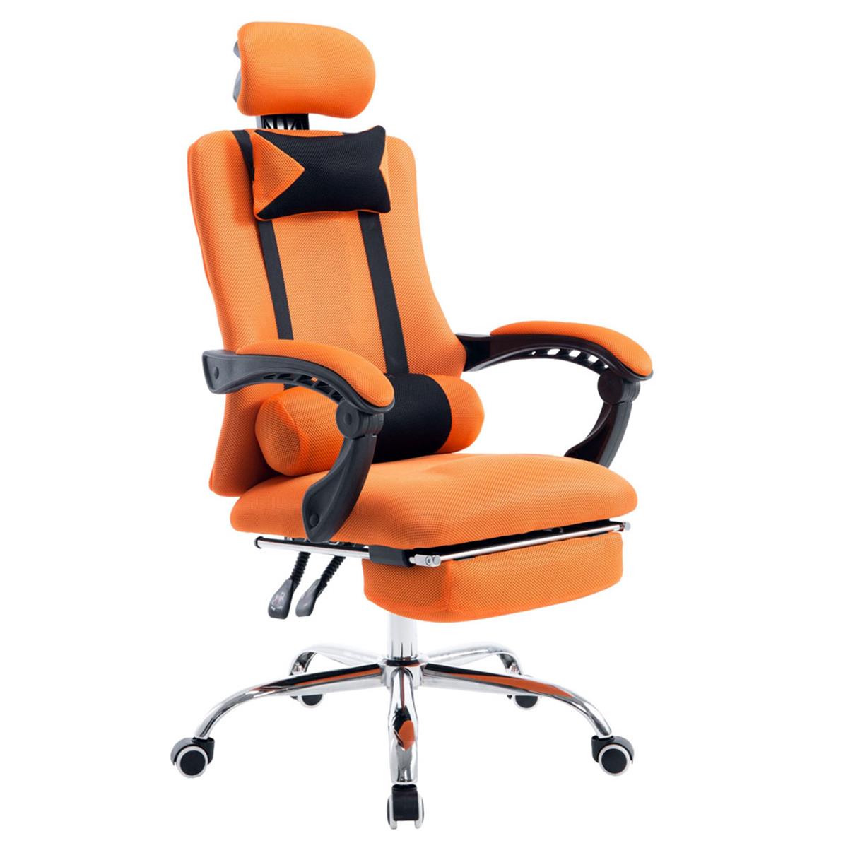 Gaming-Stuhl ANTARES, ausziehbare Fußablage, atmungsaktiver Netzbezug, Farbe Orange