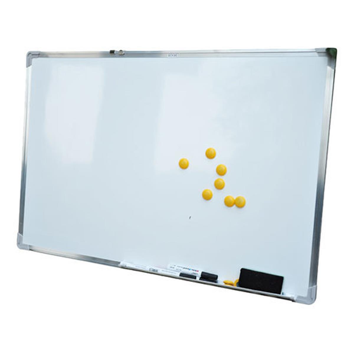 Whiteboard PALMIRA, 60x90 cm, Magnettafel mit 10 Magneten, 1 Schwamm und 4 Markern