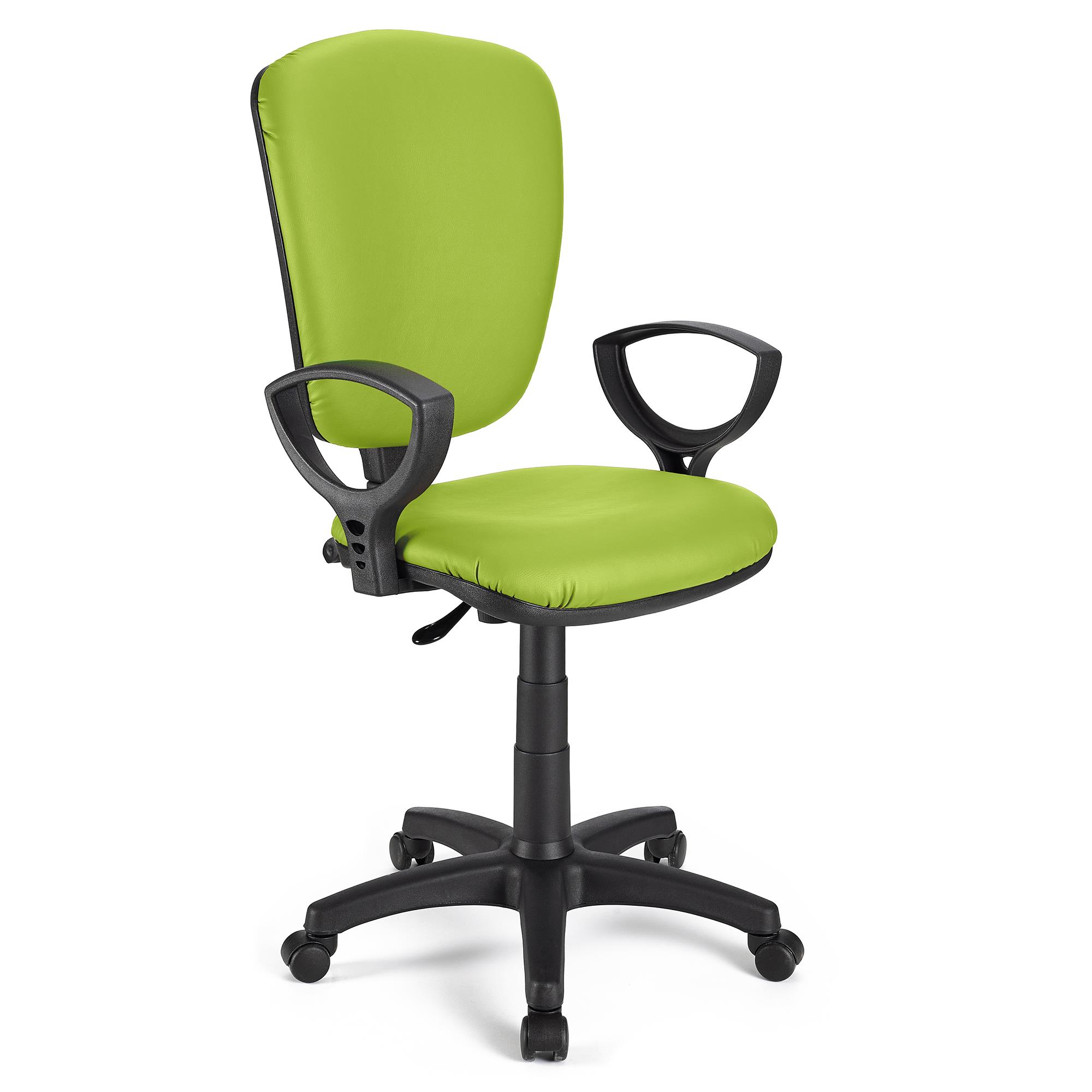 Bürostuhl KALIPSO LEDER, verstellbare Rückenlehne, Farbe Grün