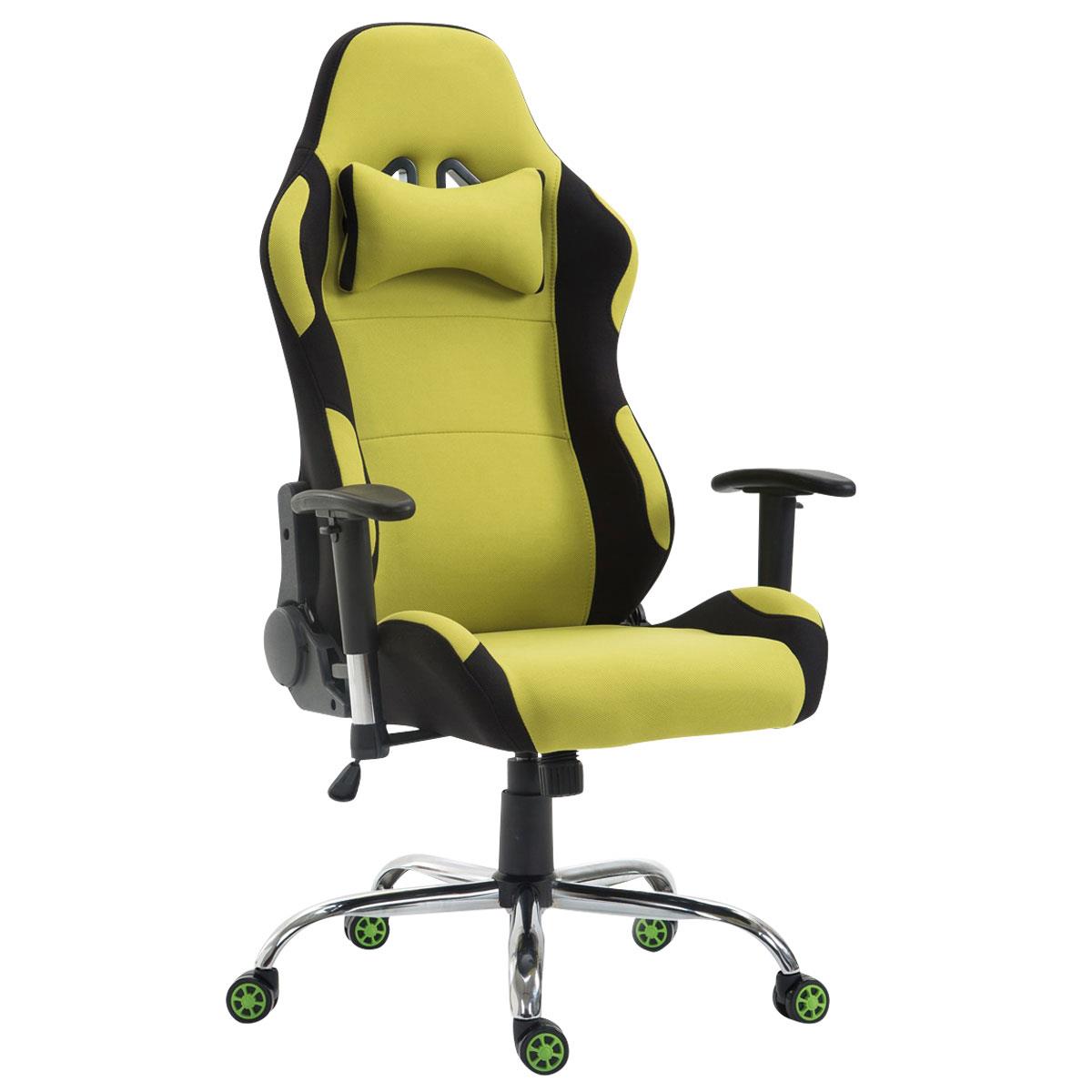 Gaming Stuhl ROSBY STOFF. Sportliches Design und hoher Komfort,  Farbe Grün