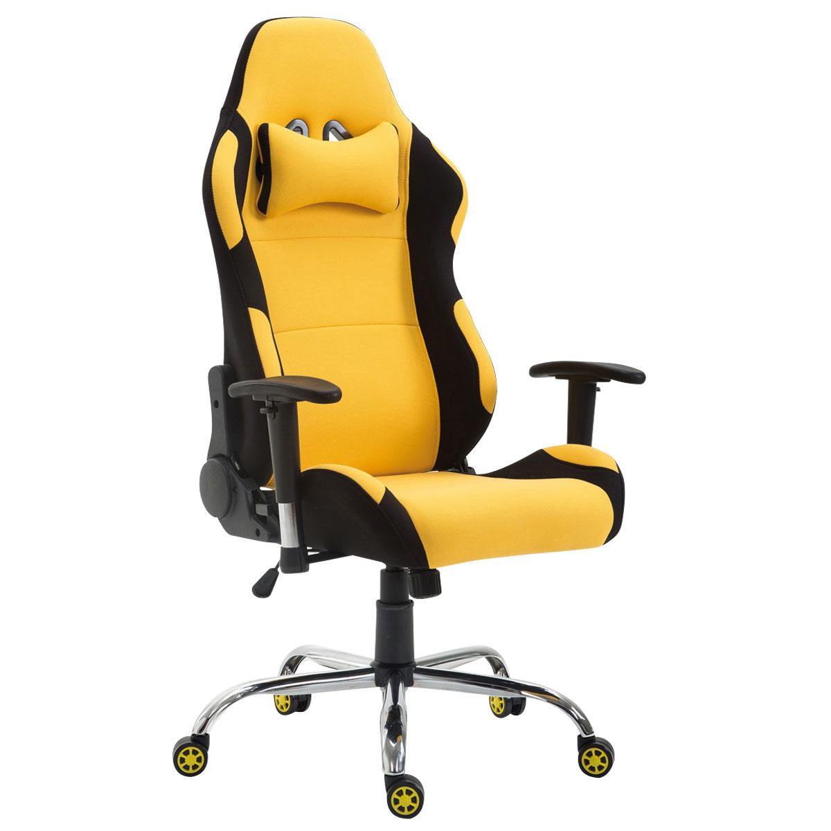 Gaming-Stuhl ROSBY STOFF. Sportliches Design und hoher Komfort, Farbe Gelb