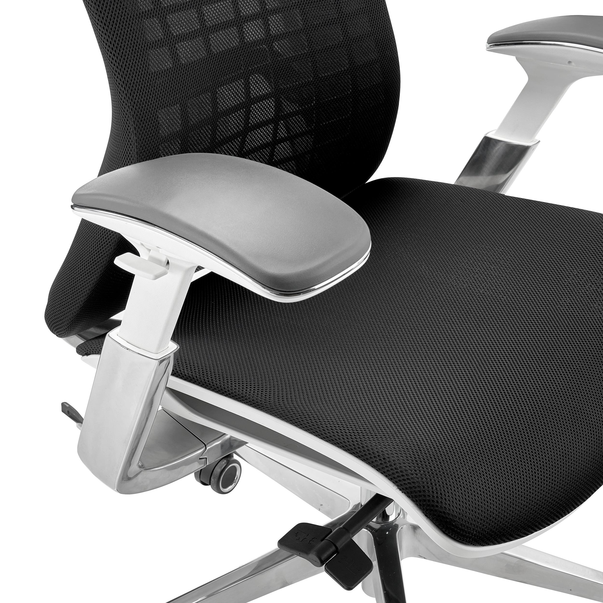 Hochwertiger Bürostuhl mit Kopfstütze Apolo 65, Farbe: Caramel / Chrom