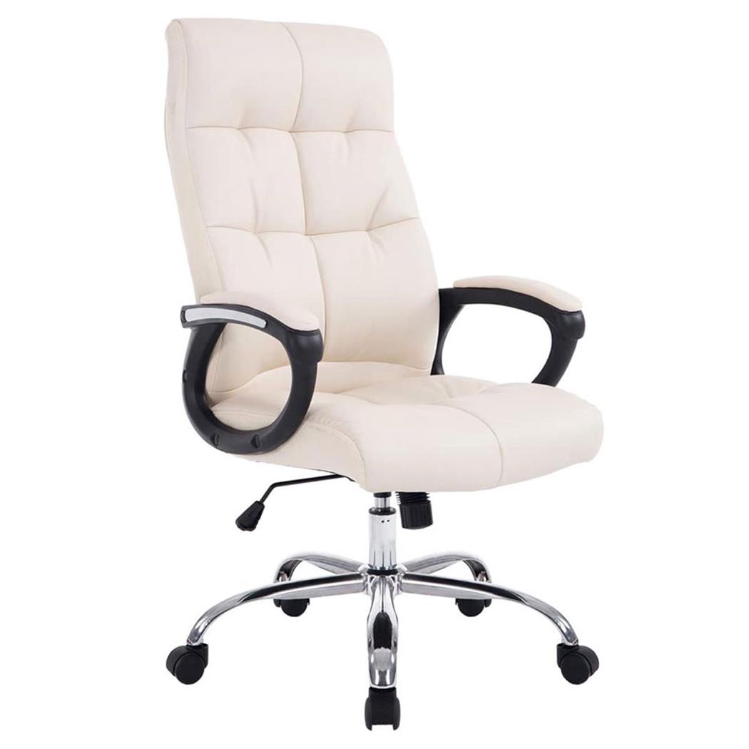 Chefsessel ARABIG, dicke Polsterung, in Leder, bis zu 160 kg belastbar, Farbe Beige