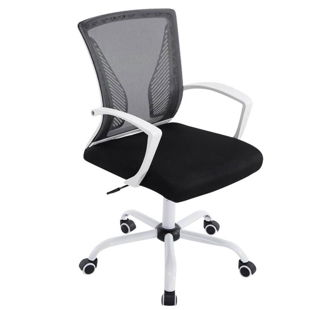 Bürostuhl CUBA WHITE, Metallgestell, atmungsaktiver Netzbezug, Farbe Schwarz