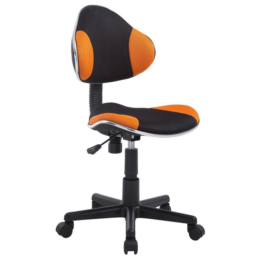 Kinderstuhl BASTER, hohe Qualität, atmungsaktiver Netzbezug, Farbe Orange