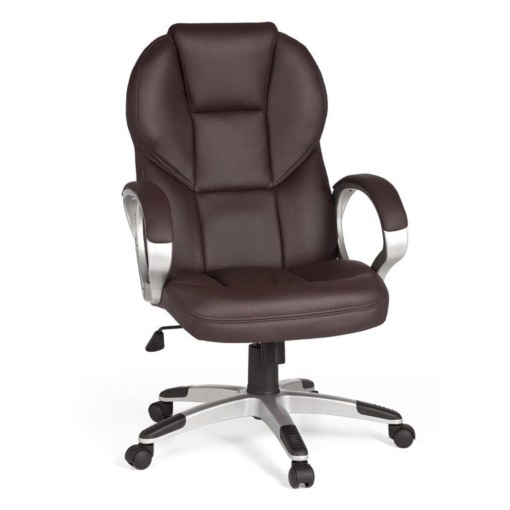 Chefsessel FABIAN, dicke Polsterung, Wippfunktion, Farbe Braun