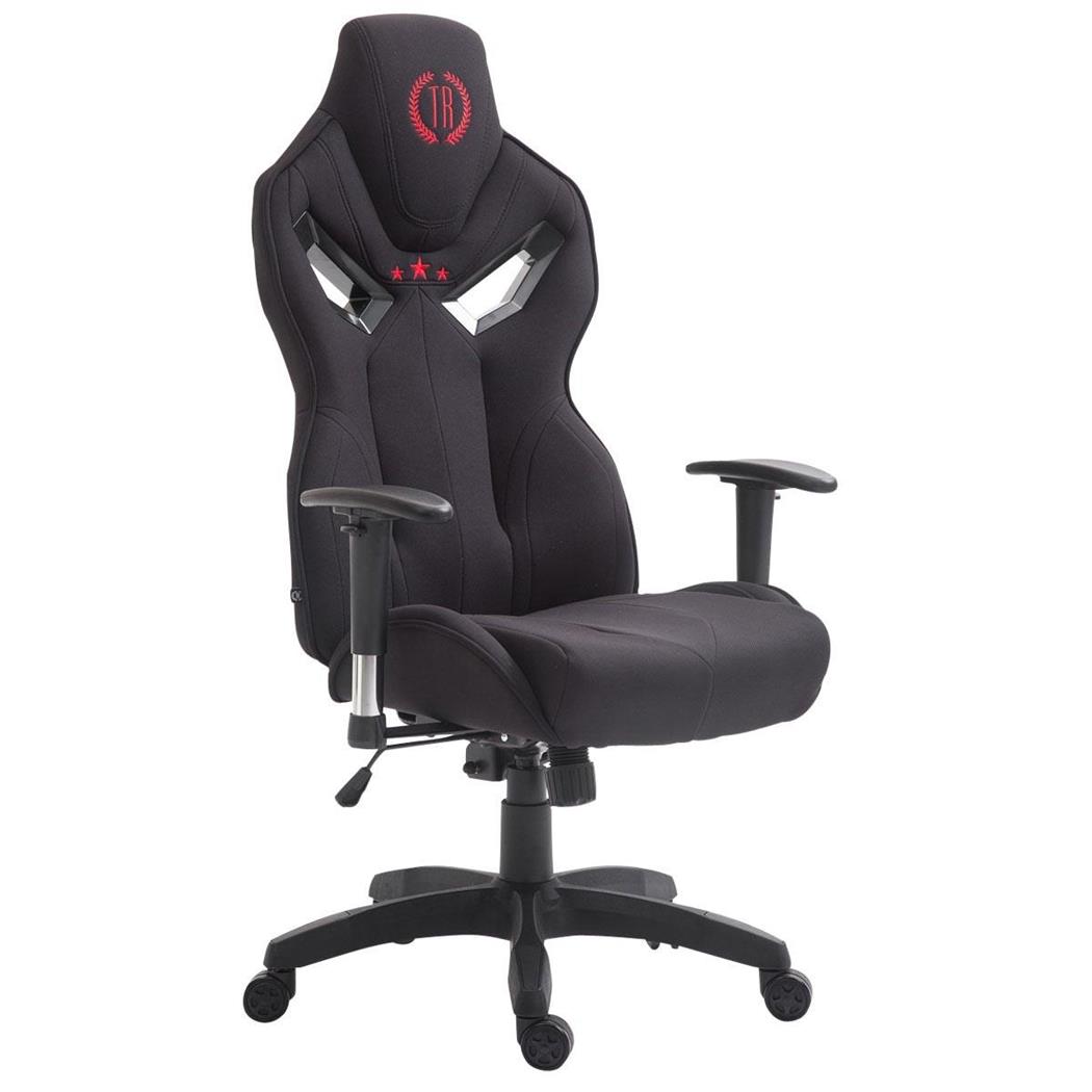 Bürostuhl HAMIL STOFF, ergonomisches Design, Farbe Schwarz
