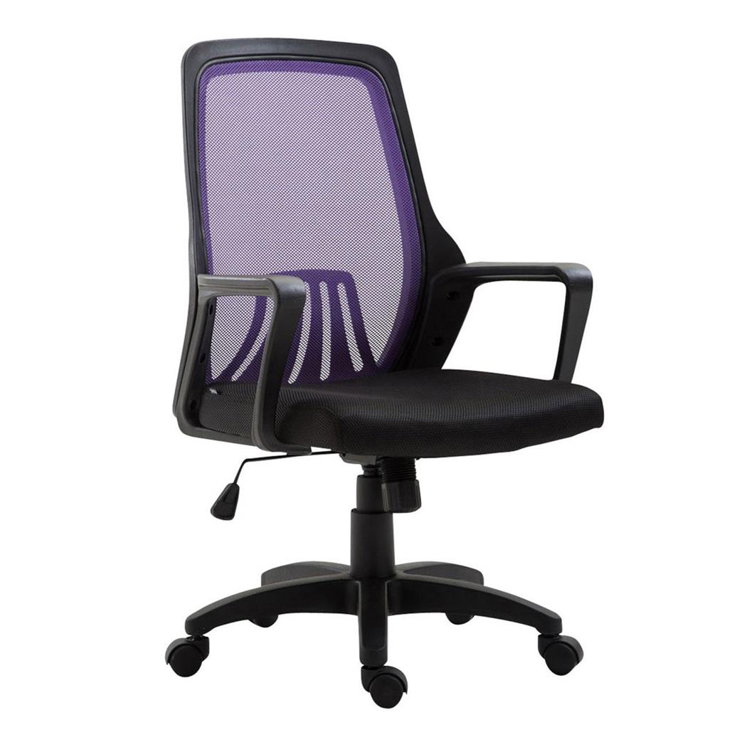 Bürostuhl CLIVEN, Lordosenstütze, Wippfunktion, Farbe Lila