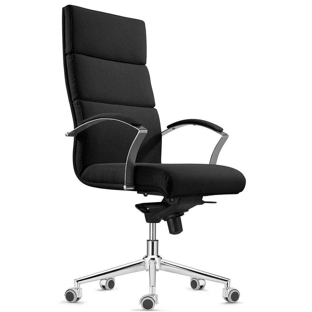 Chefsessel REBAT mit Stoffbezug, Wippfunktion, Qualität und Design, Farbe Schwarz