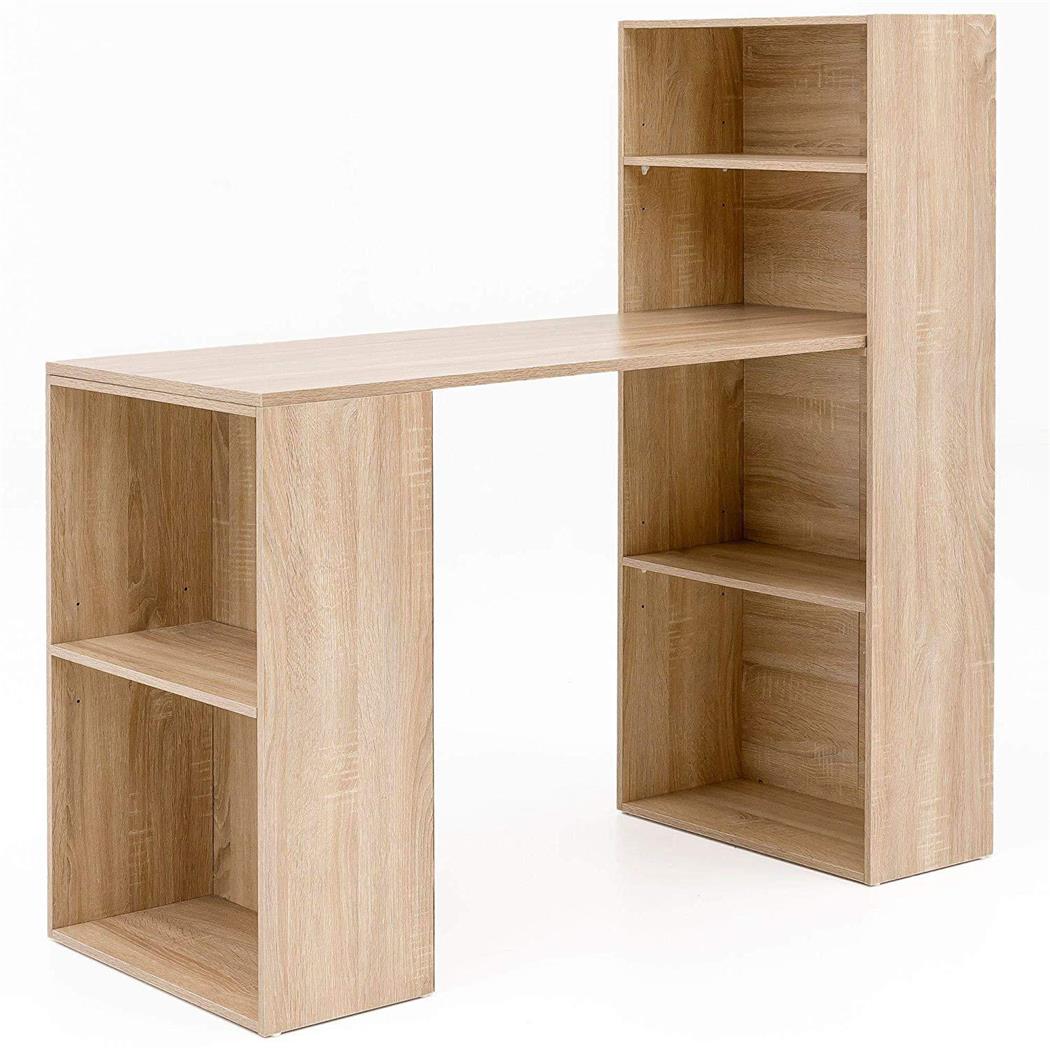 Computertisch YASMINE, Größe 120x120x53 cm, Holz, Farbe Buche