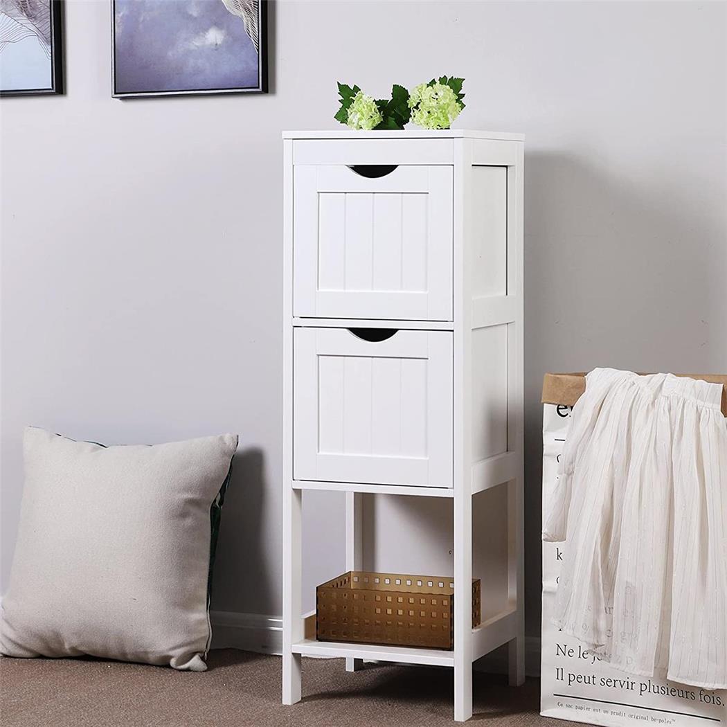 Regal JULIUS mit Aufbewahrungsboxen, Abmessungen 30x30x89 cm, modernes Desing, Holz, Farbe Weiß