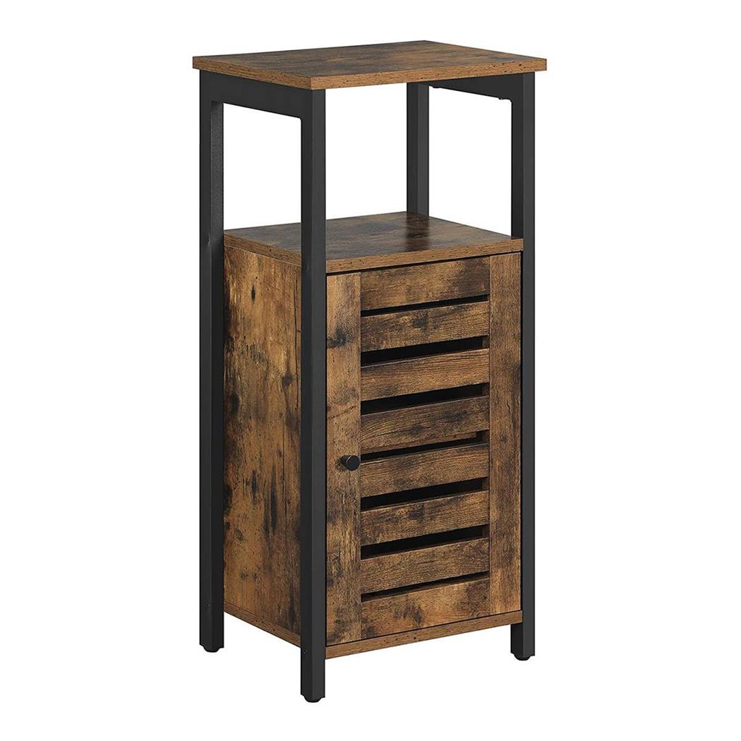 Regal LAGUNA, Abmessungen 37 x 30 x 81 cm, Tür und zwei Ablagefächer, aus Buchenholz