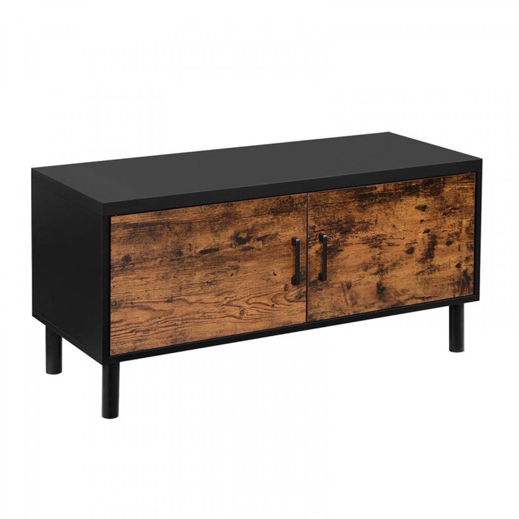 Büroschrank IBRAM, zwei Türen, 100 x 35 x 38 cm, Buchenholz