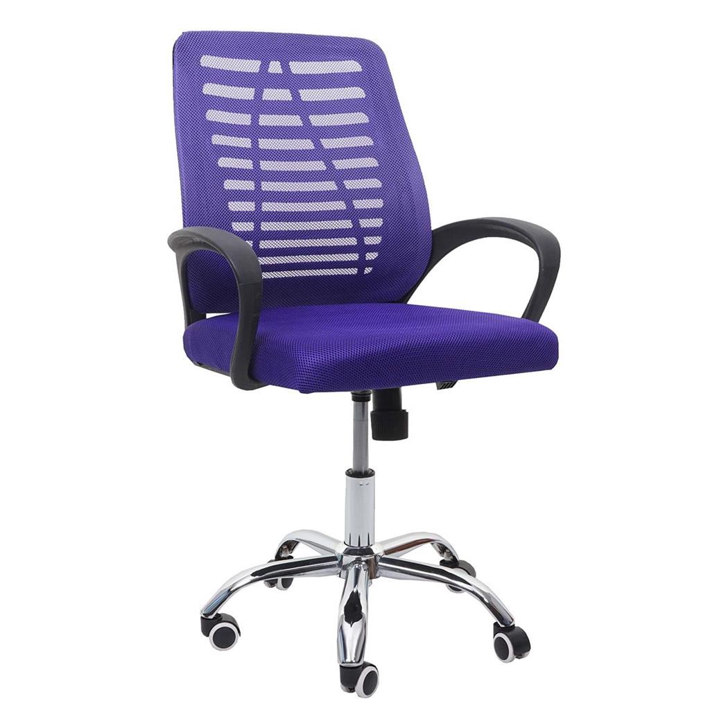 Schreibtischstuhl TAMIA, ergonomische, atmungsaktive Rückenlehne, Farbe Lila