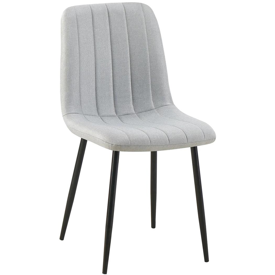Besucherstuhl DAITONA, bequem und modern, aus Stoff; Grau 