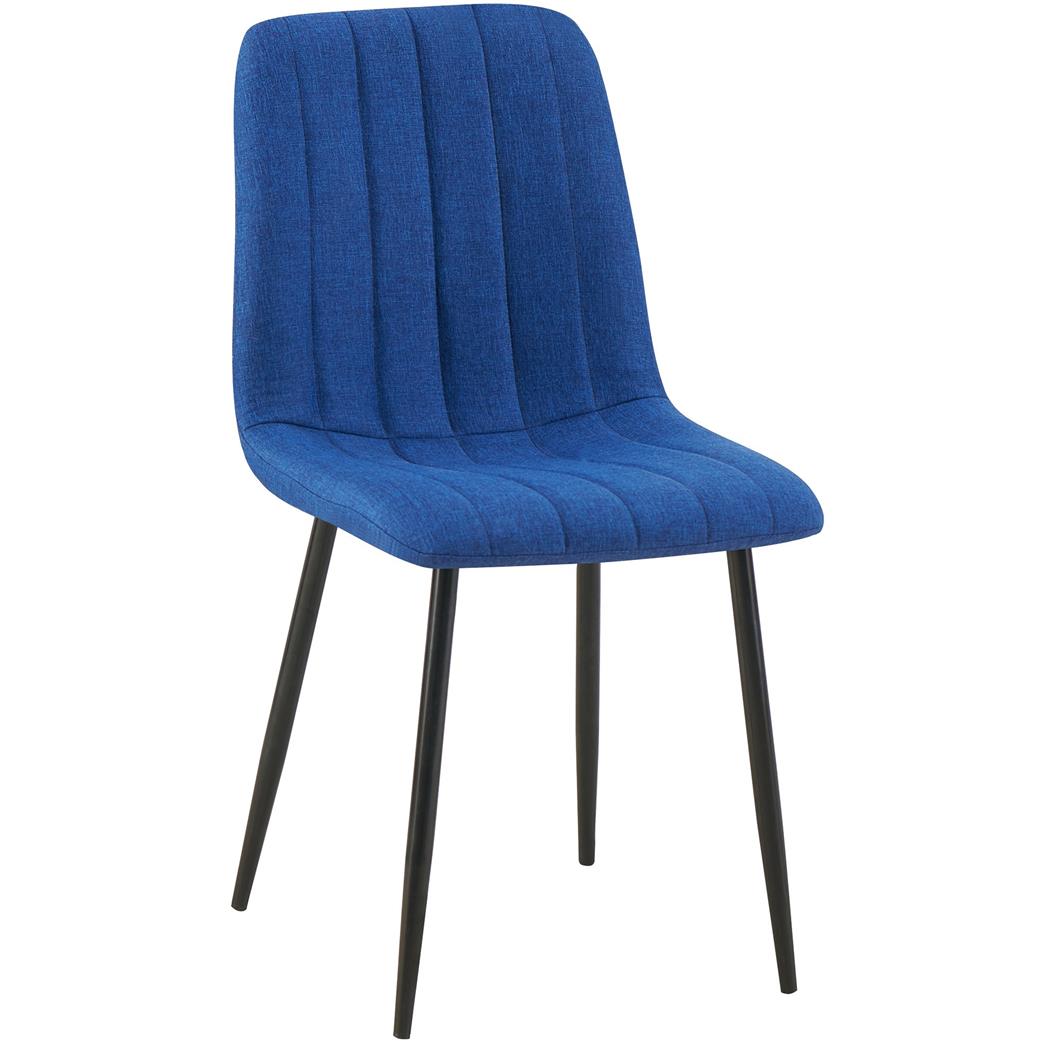 Besucherstuhl DAITONA, bequem und modern, aus Stoff; Blau