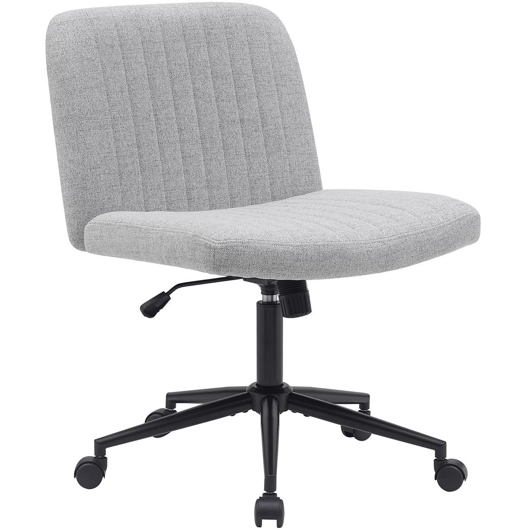 Bürostuhl SONNY, modernes Design, gepolstert, Stoff, Farbe Hellgrau