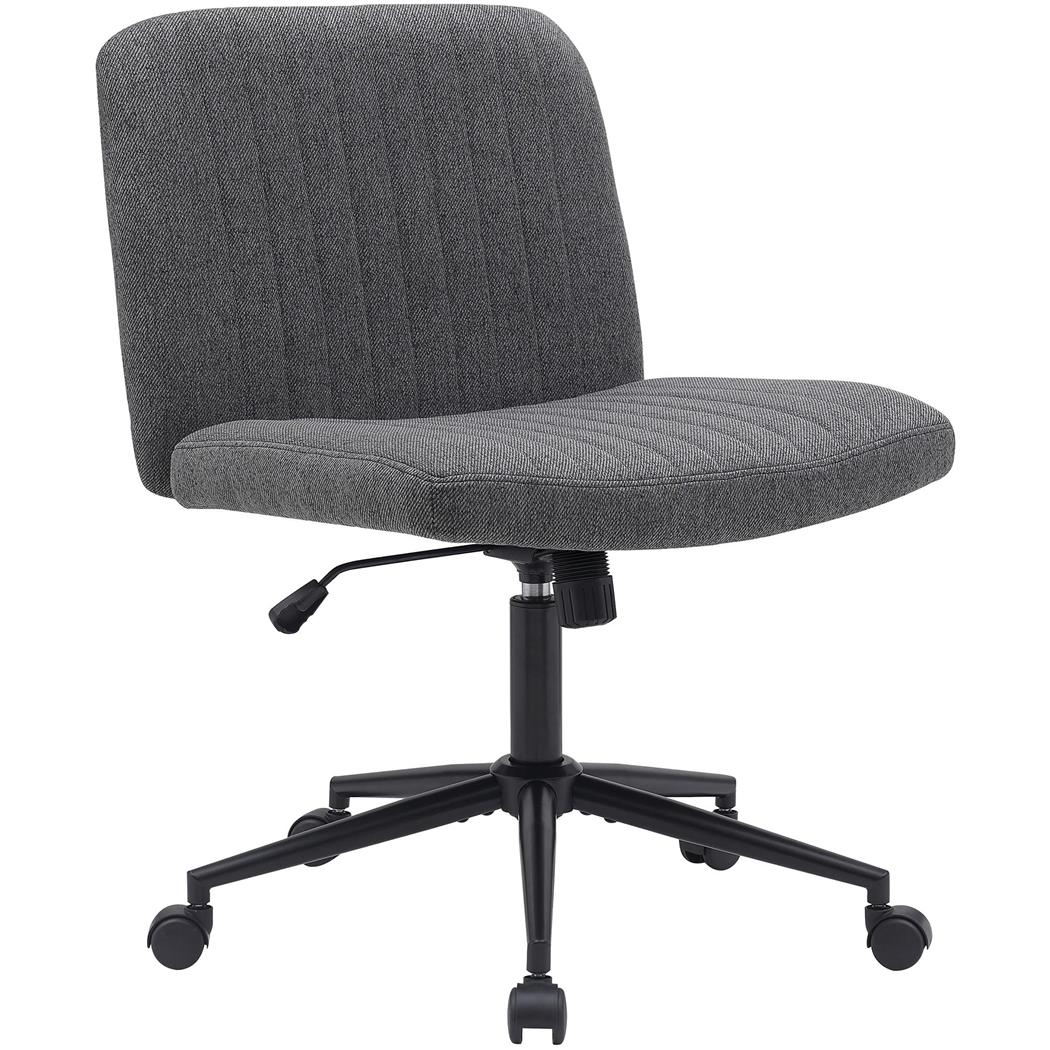 Bürostuhl SONNY, modernes Design, gepolstert, Stoff, Farbe Dunkelgrau