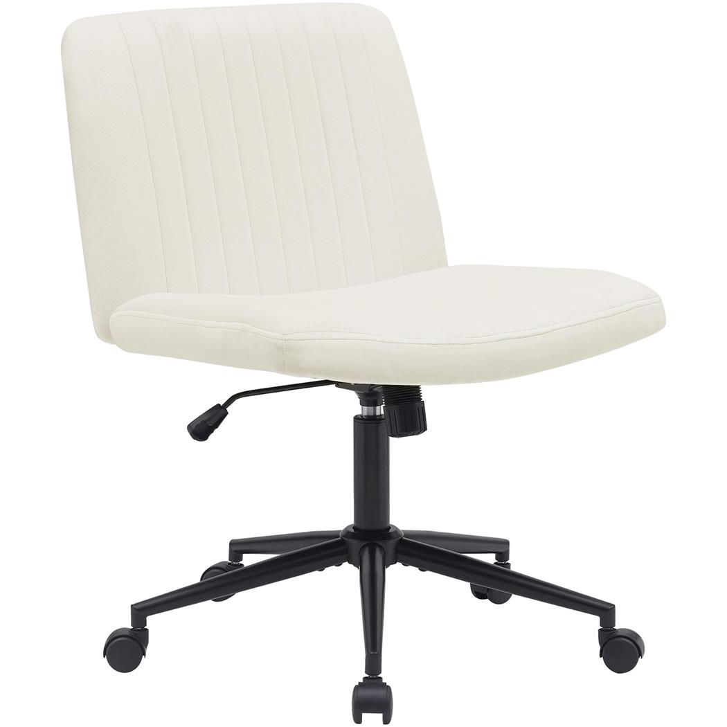 Bürostuhl SONNY, modernes Design, gepolstert, Samt, Farbe Creme