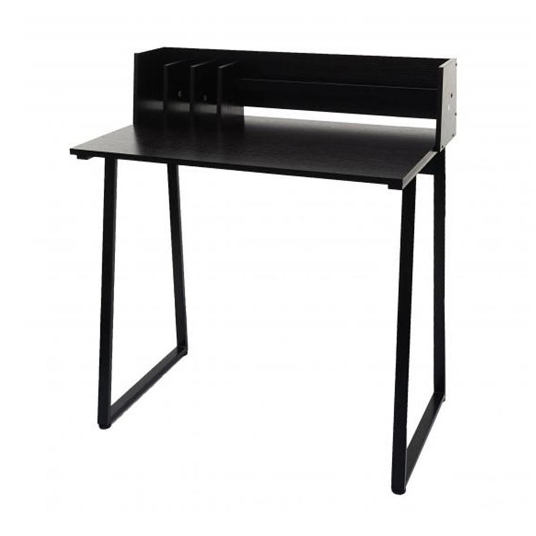 Computertisch OASIS , 82x51x94 cm, aus Metall und Holz Farbe Schwarz