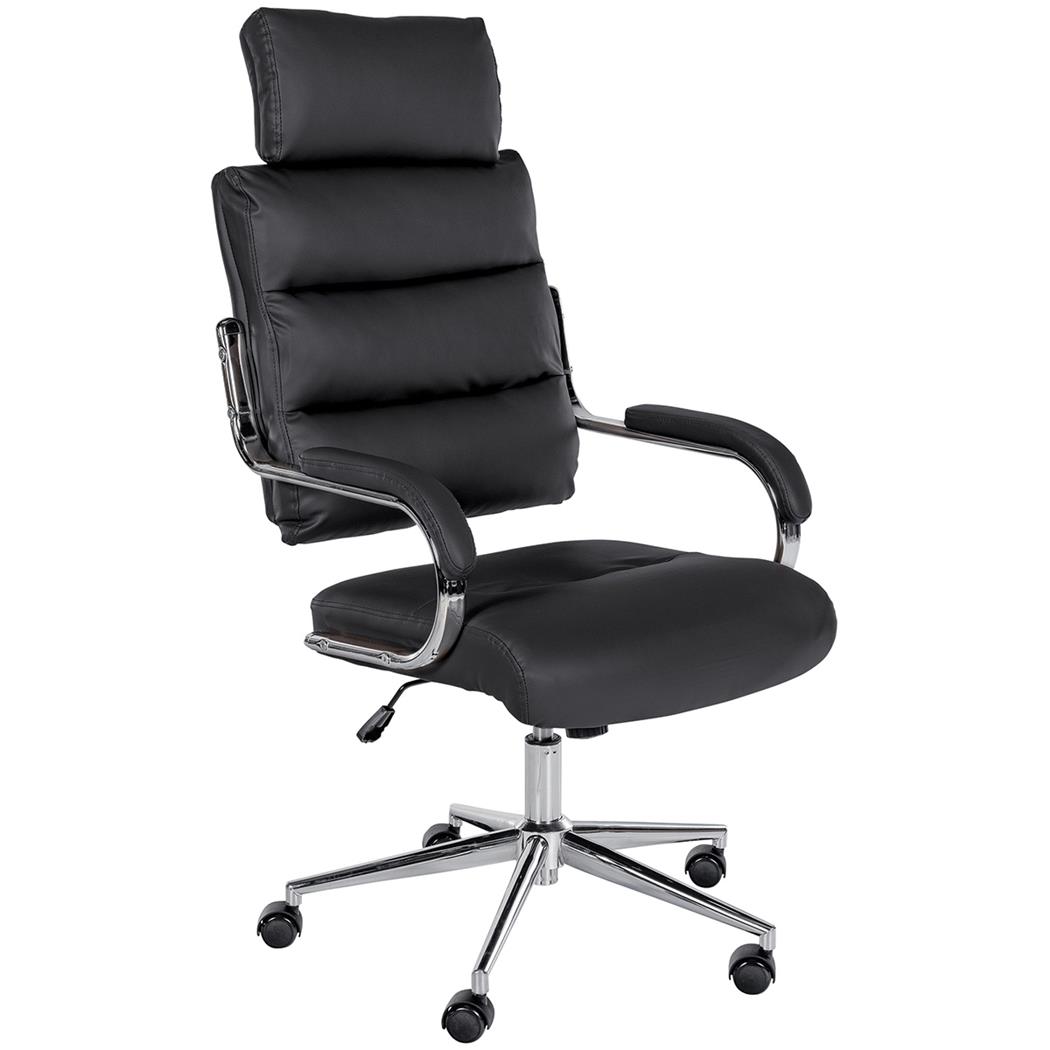 Chefsessel SALEM, elegantes modernes Design, robust und bequem, Kunstleder, Farbe Schwarz