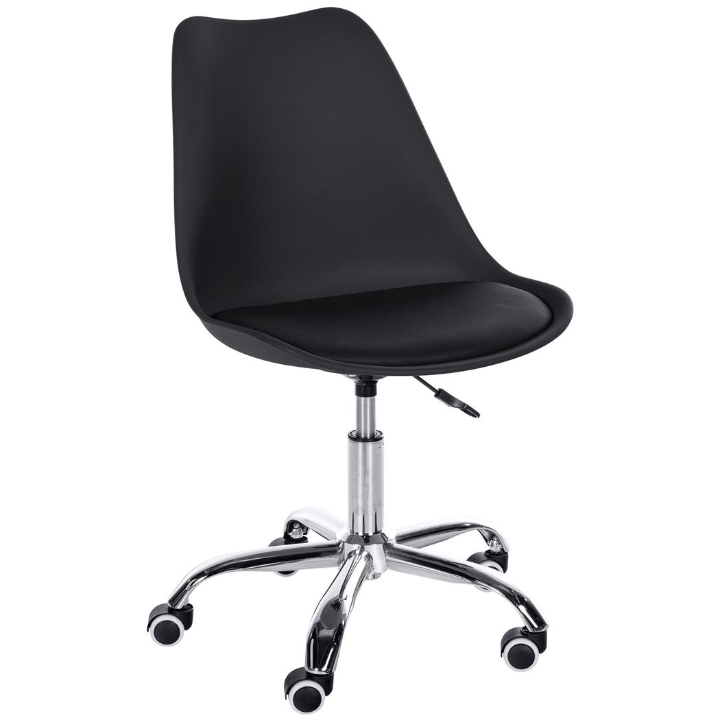 Arbeitshocker BAVIERA , weich gepolstert, Kunstleder, Farbe Schwarz