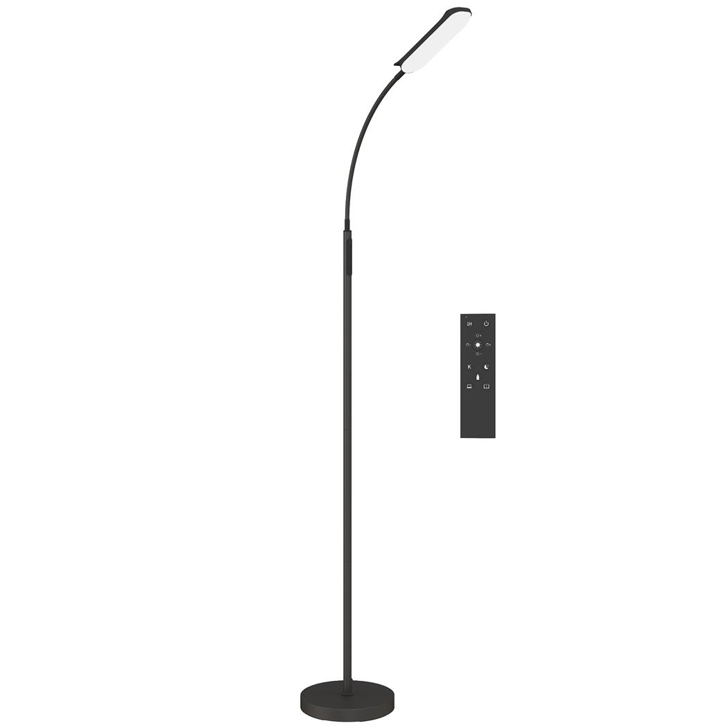 Bürostehlampe LIA, minimalistisches Design, dimmbar mit Farbtemperaturregelung, Farbe Schwarz