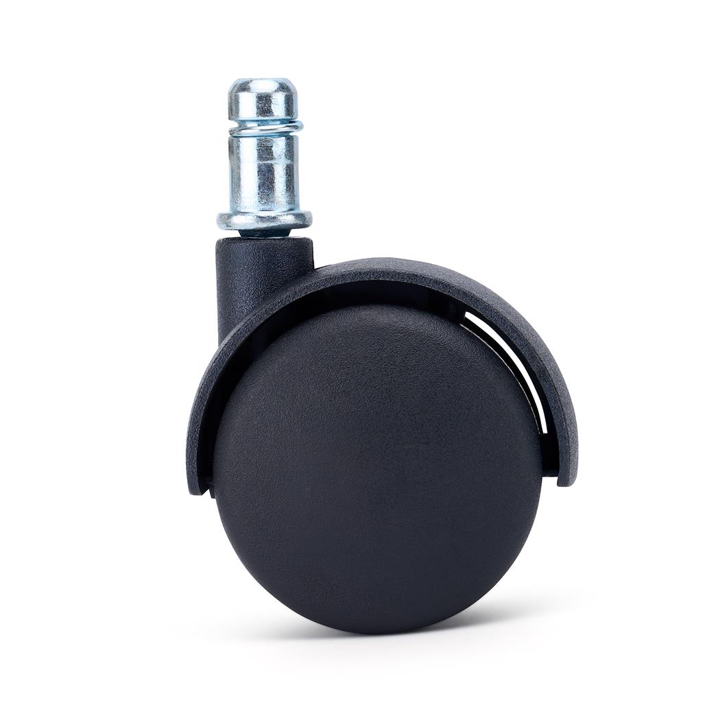 5er Set Teppichbodenrollen MOVE, 11x50 mm, Sicherheitsbremssystem, Farbe Schwarz