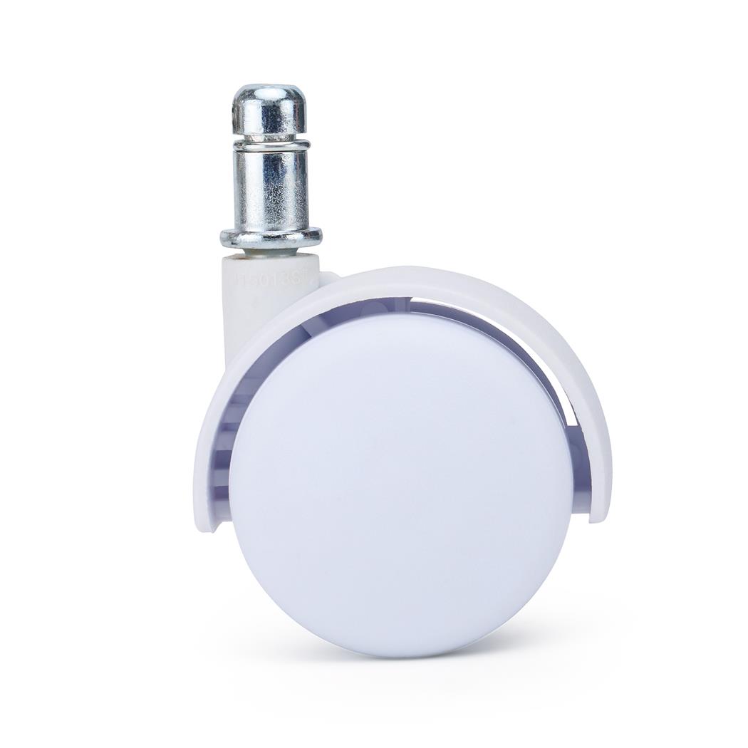 5er Set Bürostuhlrollen MOVE, 11x50 mm, flache Felge, Farbe Schwarz