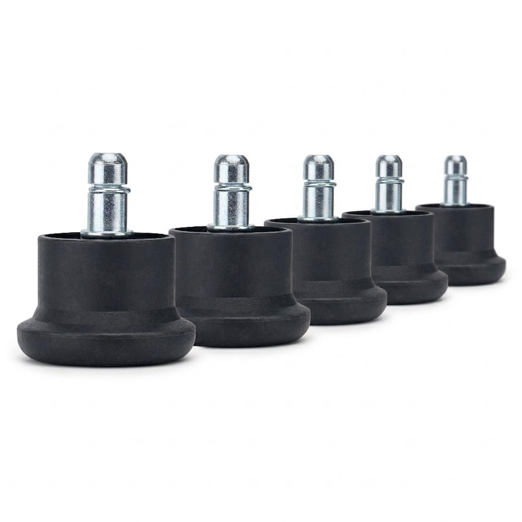 5er Set Bodengleiter PAD 10, 11mm Metallstift, Hartgummi, Farbe Schwarz