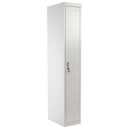 Metallspind LARS, 180x30x50cm, stabiler Umkleideschrank aus Stahl, Farbe Grau