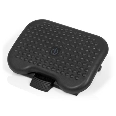 Bürofußstütze COSIMO PRO. Ergonomisch, höhen- und neigungsverstellbar, rutschfest, Farbe Schwarz