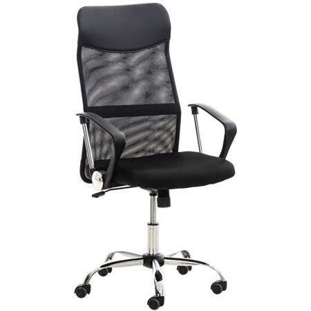 Bürostuhl ASPEN, atmungsaktiver Netzbezug, dichte Sitzpolsterung, Farbe Schwarz