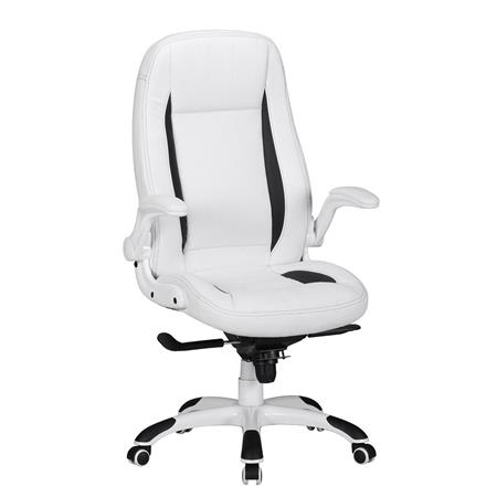 Gamingstuhl MONTREAL, Gaming-Design, für 8h-Nutzung geeignet, Lederbezug, Farbe Weiß