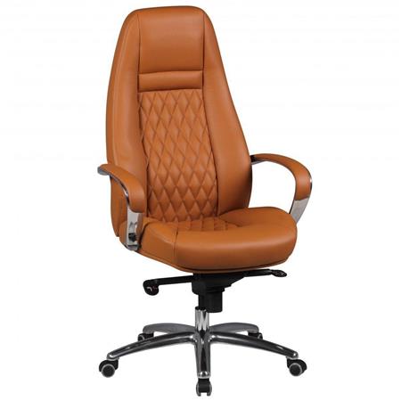 Chefsessel TINDAYA, exklusives Design, Naturleder, Farbe Hellbraun