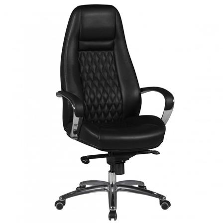 Chefsessel TINDAYA, exklusives Design, Naturleder, Farbe Schwarz