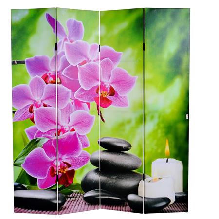 Bürowandschirm ORCHIDEE, 180x160x2,5cm, mit LED Beleuchtung, sehr praktisch, Holzstruktur 