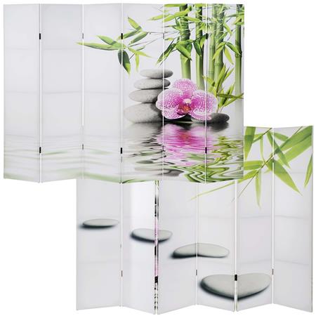 Bürowandschirm VINTAGE ZEN, 6-teilig, 180x240x2,5cm, Holzstruktur