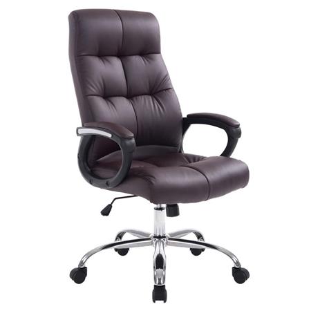 Chefsessel ARABIG, dicke Polsterung, in Leder, bis zu 160 kg belastbar, Farbe Braun