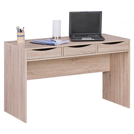 Computertisch ABEL, Abmessungen 120 x 55 x 75 cm, Holz, Farbe Eiche