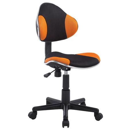 Kinderstuhl BASTER, hohe Qualität, atmungsaktiver Netzbezug, Farbe Orange