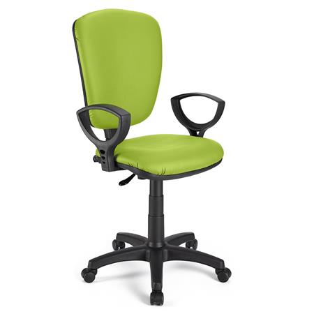 Bürostuhl KALIPSO LEDER, verstellbare Rückenlehne, Farbe Grün