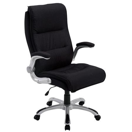 Chefsessel CRISTIANO STOFF, dicke Polsterung, extra widerstandsfähig, aus Stoff, Farbe Braun
