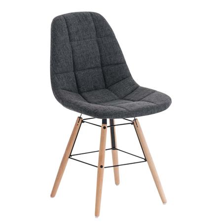 Besucherstuhl TOMMY STOFF, exklusives Design, Farbe Dunkelgrau