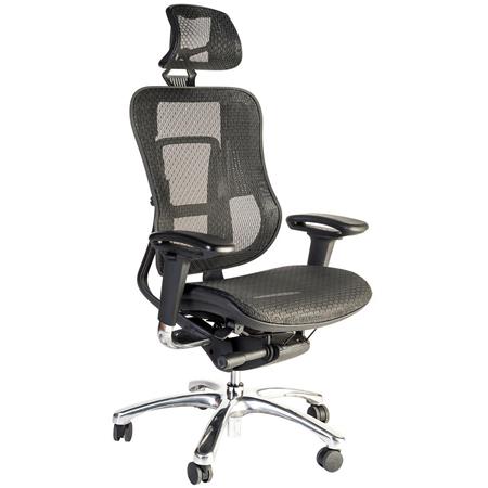 Ergonomischer Bürostuhl NAJAC, komplett anpassbar, für die 8h-Nutzung, Netzbezug, Farbe Schwarz