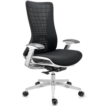 Ergonomischer Bürostuhl ENERGY, Einmaliges Design, Hochwertige Technik und Qualität, Farbe Schwarz