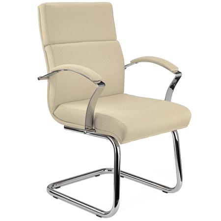 Besucherstuhl REBAT, Qualität und Design, Stoffbezug, Farbe Beige