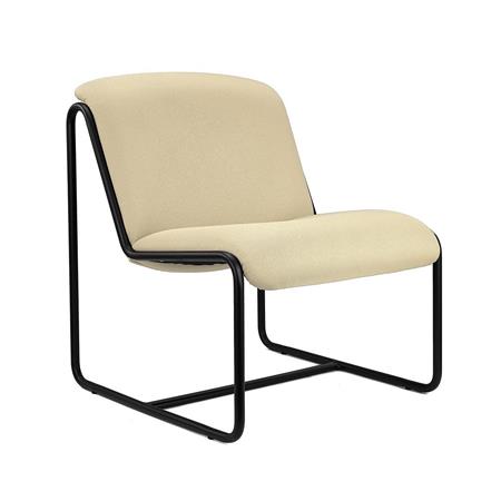 Besucherstuhl LIMA, exklusives Design, Metallstruktur, Stoffbezug, Farbe Beige