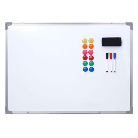 Whiteboard NAMY, 60x45 cm, Magnettafel mit Befestigungshaken, inklusive Zubehör